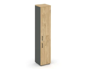 Шкаф высокий узкий закрытый правый 400x400x1982 Стайл Проджект / Style Project images