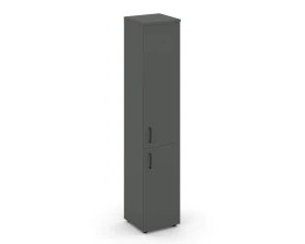 Шкаф высокий узкий закрытый правый 400x400x1982 Стайл Проджект / Style Project images