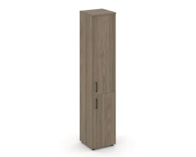 Шкаф высокий узкий закрытый правый 400x400x1982 зад. стенка HDF Стайл Проджект / Style Project images