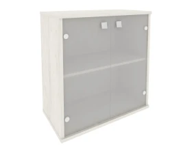 Шкаф низкий широкий 2 низкие двери стекло Стайл Систем / Style System images