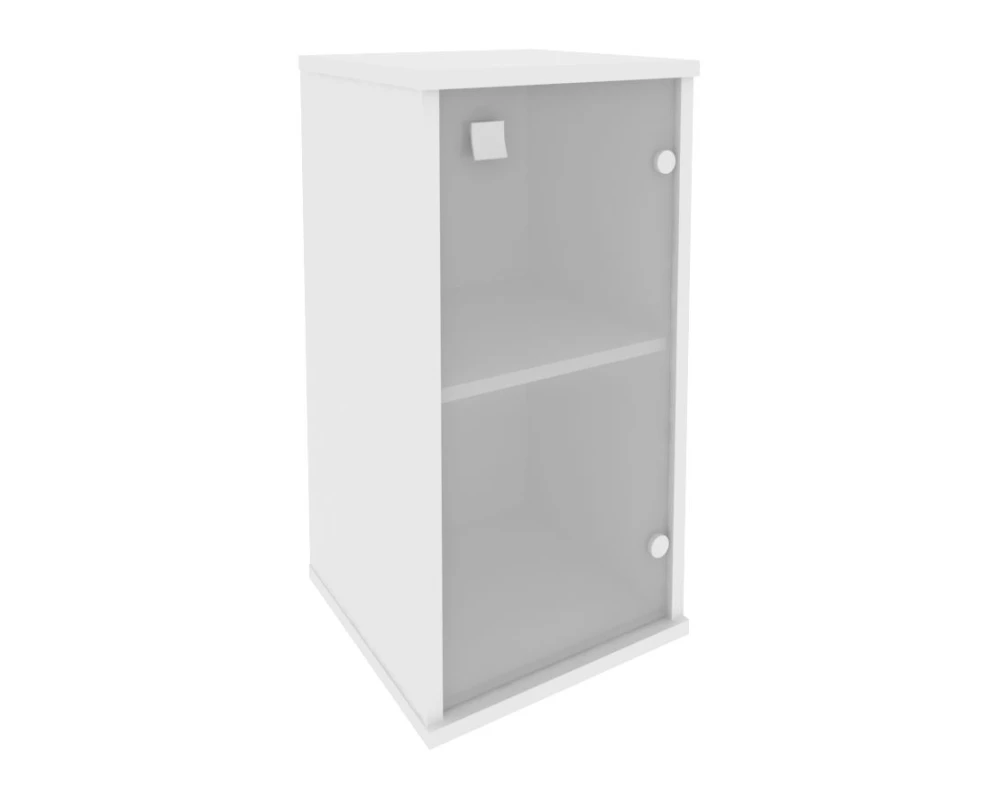 Шкаф низкий узкий 1 низкая дверь стекло правый 412x410x828 Стайл Систем / Style System