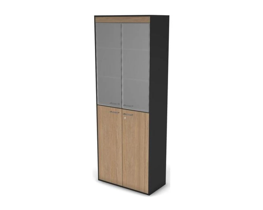 Шкаф комбинированный, высокий с замком Loft Defo, Matrix New